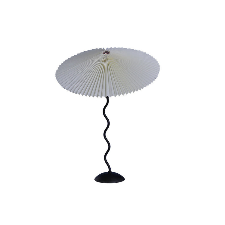 Retro Pleated Umbrella American Master Bedroom Bedside Lamp